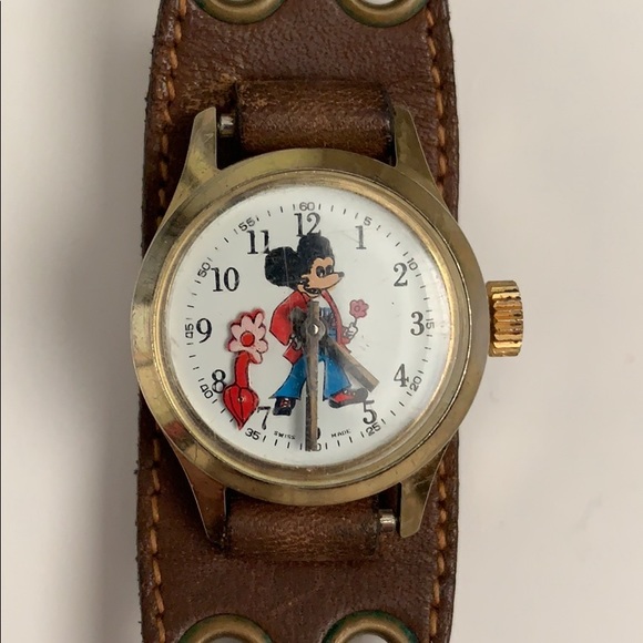 Vintage Mickey Mouse Watch (Hippy Mickey) main image 3